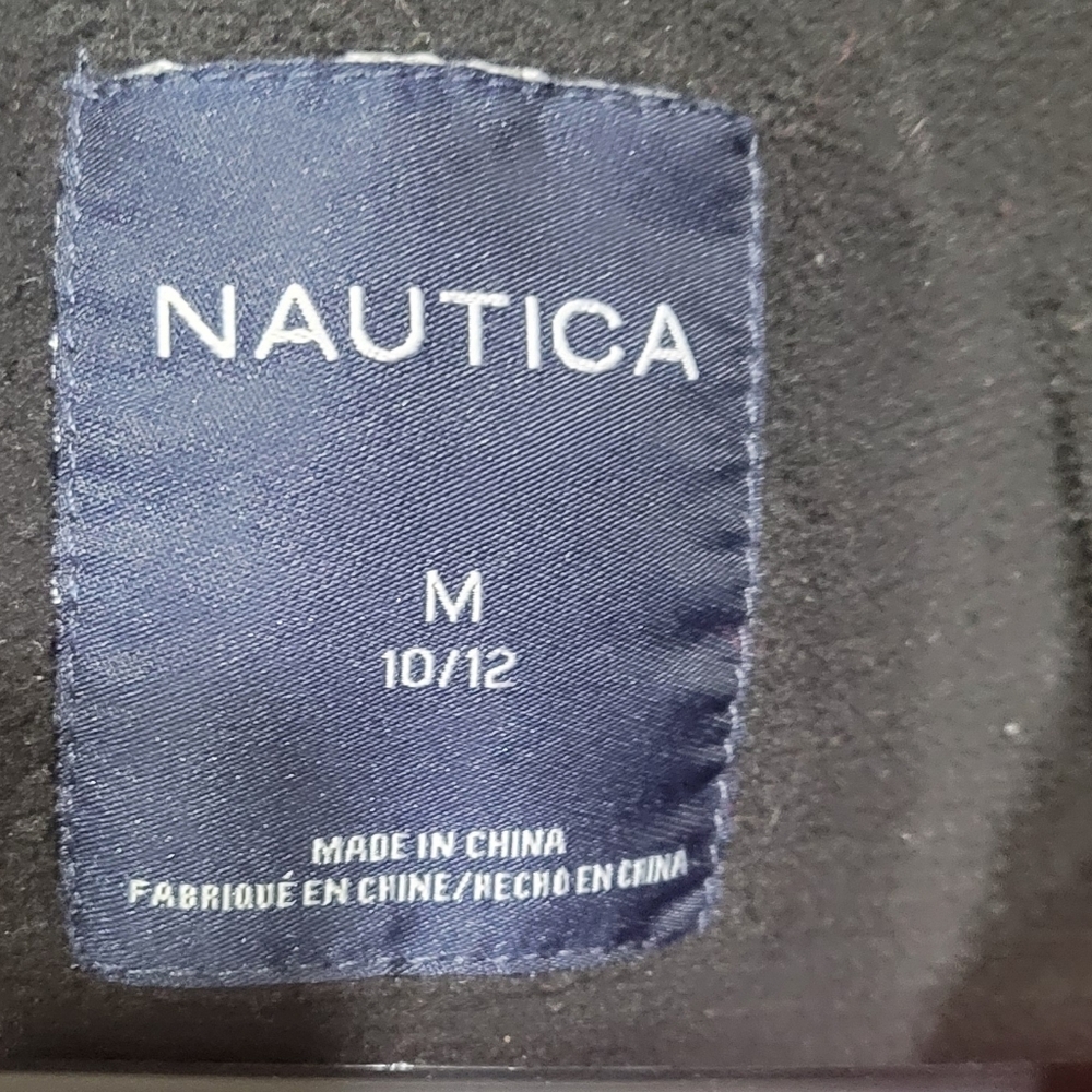Nautica Youth Boys Puffer Down Jacket Burgundy Water Resistant Size 10-12 - Picture 7 of 9